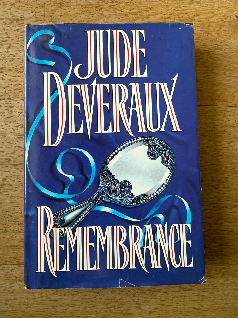 📚3 for $12📚 Jude Deveraux "Remembrance" Hardcover Book - Blue Cover